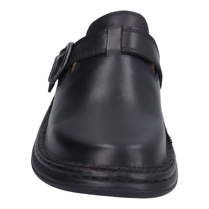 Joseph Seibel Madrid 01 – Mule homme cuir noir ou suédé titan | Confort & style artisanal