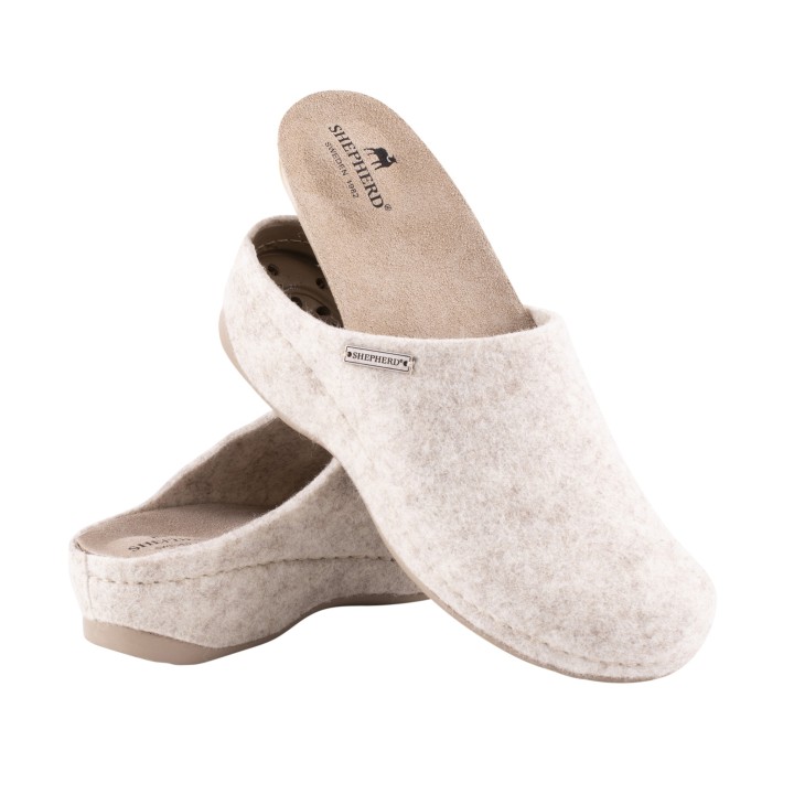 Shepherd Gitte – Mules femme en feutre de laine | Chaleur & confort naturel